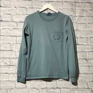 Ivory Ella Blue Long Sleeve Tee Casual Comfort